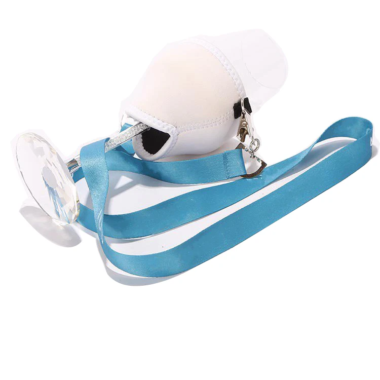 Fashion Blank Lanyard Custom Necklace With Wine Glass Holder