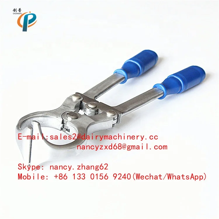 Stainless Steel Castrating Forceps for Goat, Bloodless Castrating for lambs with cheap price