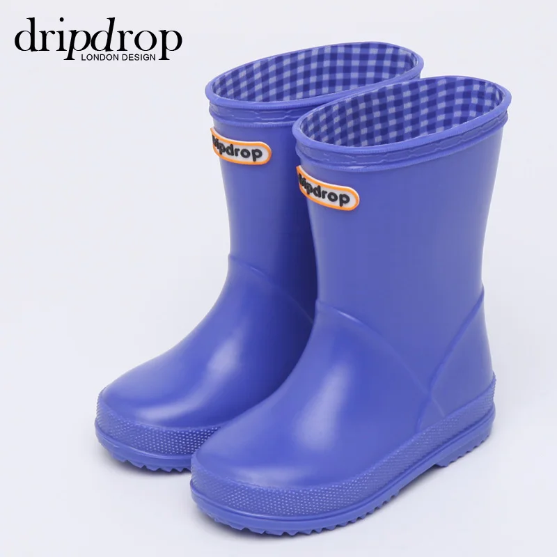 Dripdrop детские непромокаемые сапоги в форме сердца; Обувь для малышей и самых маленьких; Реальные фотографии; ПВХ; Наивные водонепроницаемый унисекс Молодежные сапоги для дождя