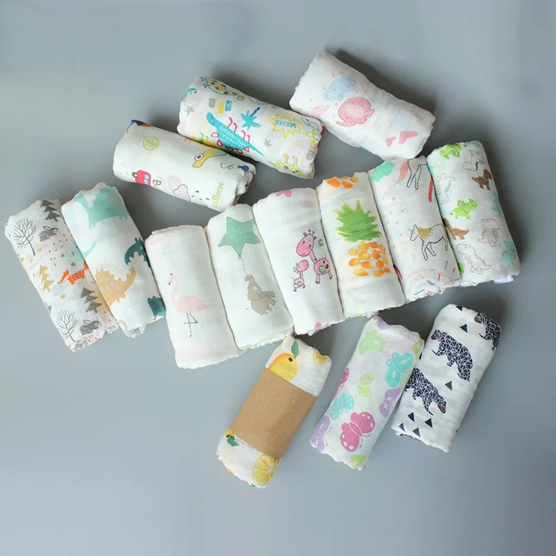 
 Оптовая продажа фон из муслиновой ткани для младенца 2 слоя с печатным рисунком 100% хлопок или бамбук из чистого хлопка 70/30 дизайн под заказ  <span style=