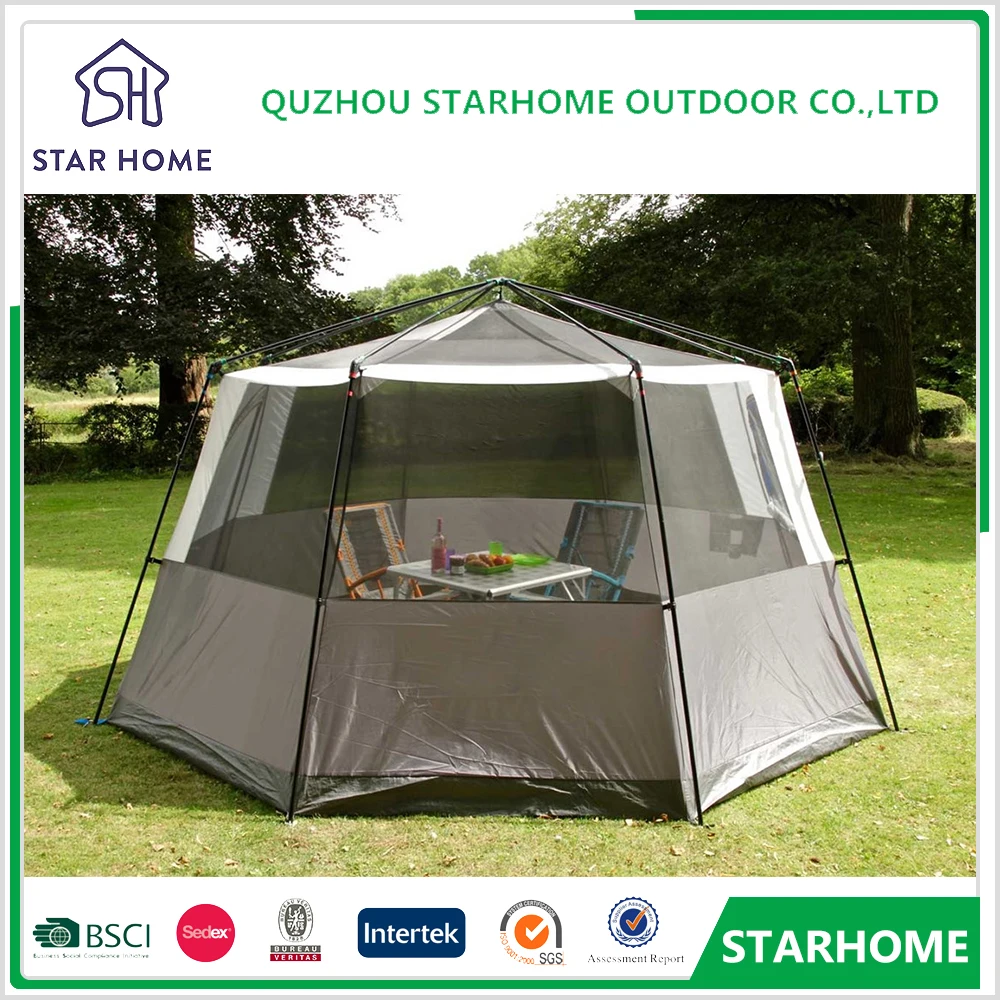 quzhou import 5+ person high quality blue big dome waterproof  family  camping tent