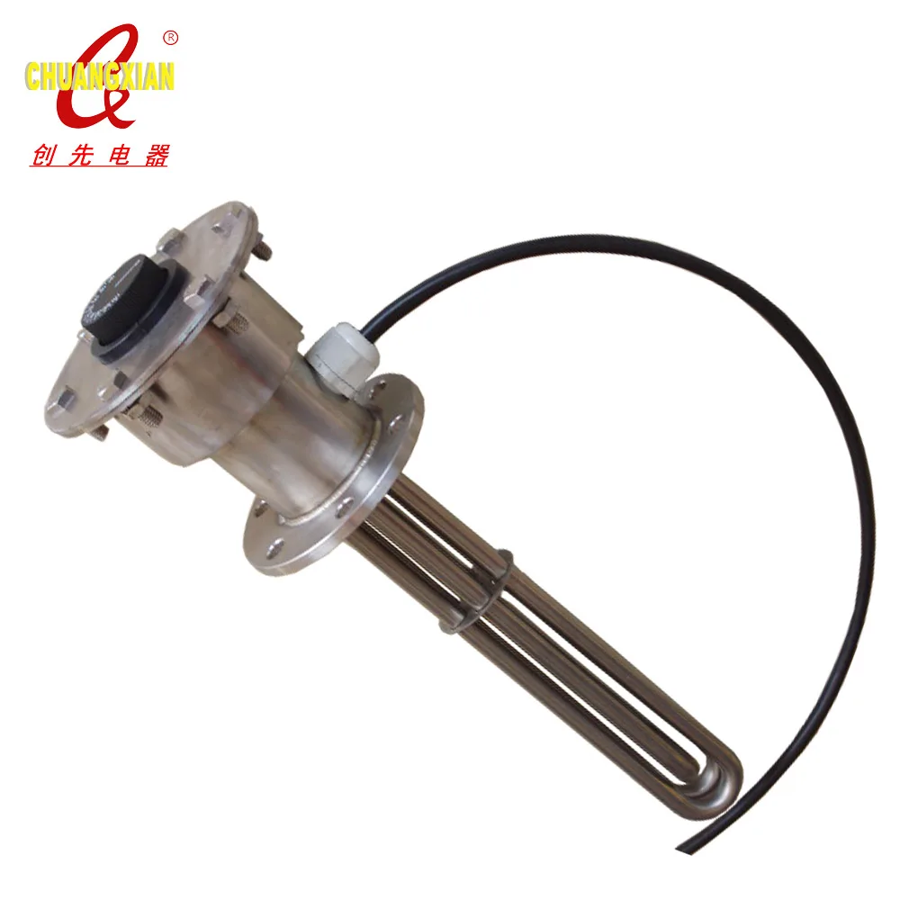 TZCX direct manufacturer stainless steel electric tubular immersion heater with thermostat heating element