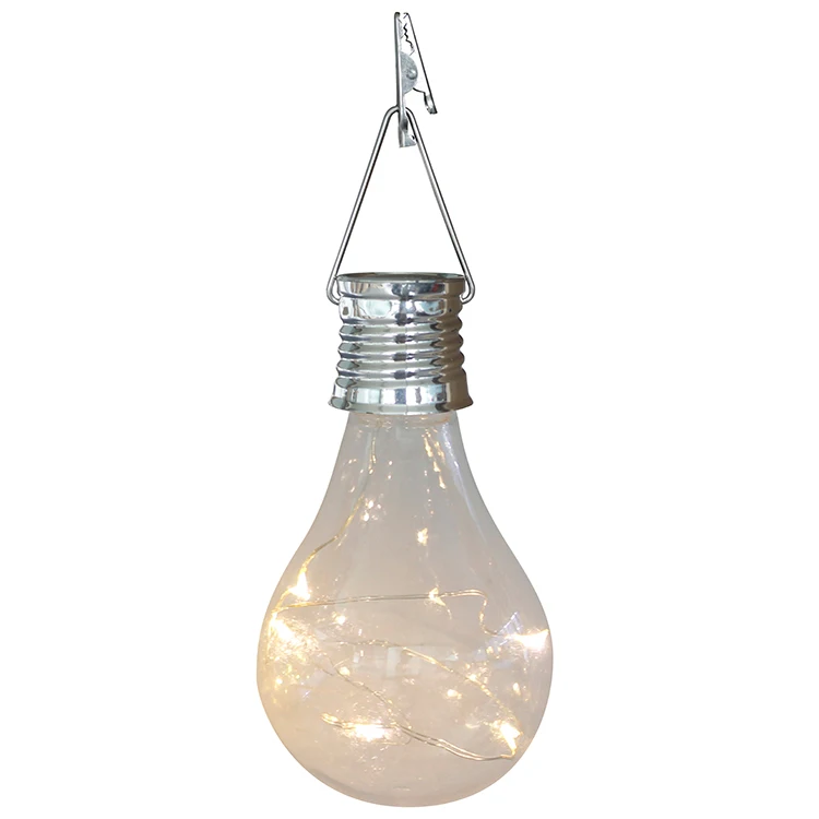 Solar Light Bulbs Outdoor Waterproof Garden Camping Hanging LED Light Lamp Bulb Globe for Home Yard