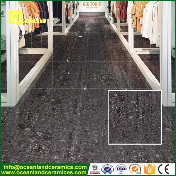 Черный кристалл двойная нагрузка пол полированный бетон, плитка