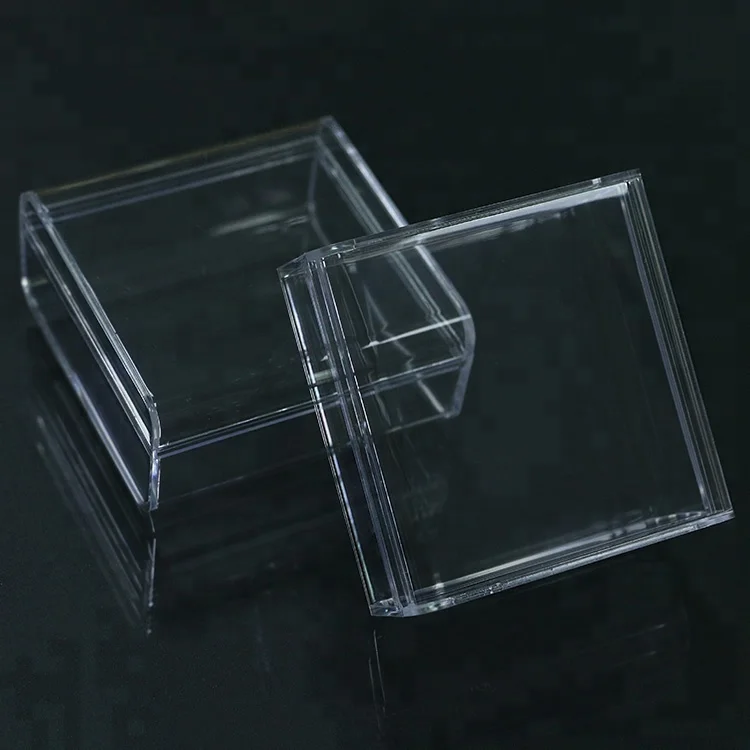 Exquisite jewelry storage transparent plastic box, wholesale customized logo small box