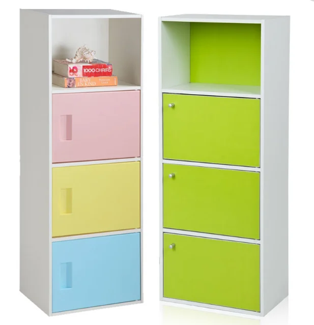 
Kids Wooden Toy Storage Cabinet Wood Kindergarten School Furniture 