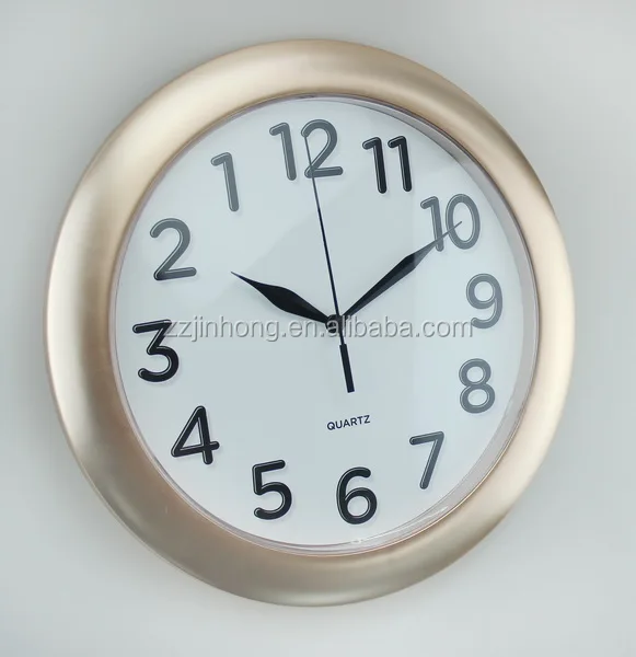 New Plastic 10inch Backwards Wall Clock/ Reverse Wall Clock