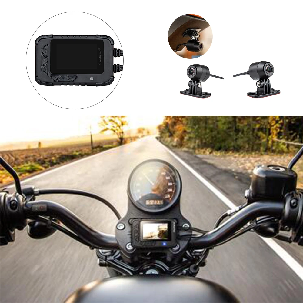 Blueskysea Motorcycle DVR DV688 Dual FHD Cameras 1080P Sports camera hidden camera