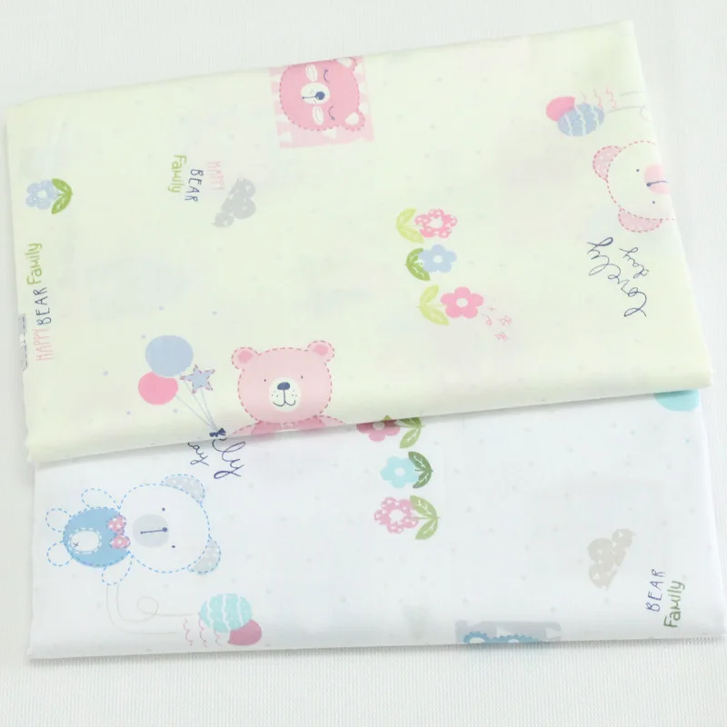 Cartoon design egyptian cotton 200TC bed sheet fabric for baby