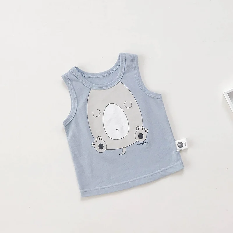 
Baby clothing Hot-selling baby summer clothes cartoon waistcoats and baby clothes in 2019 