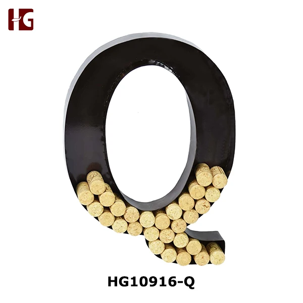 Metal Monogram Wine Cork Holders