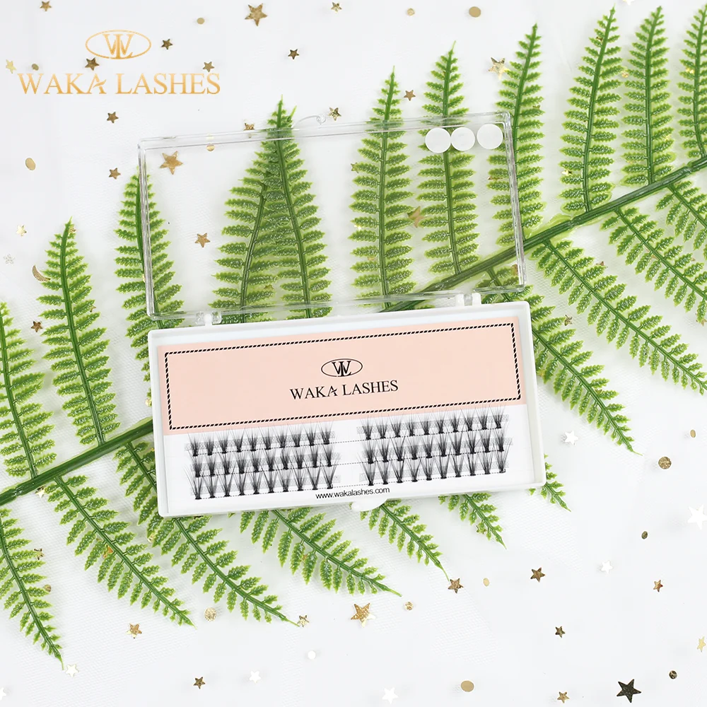 Best Russian volume individual 5d pre made fans flare cluster lashes mink