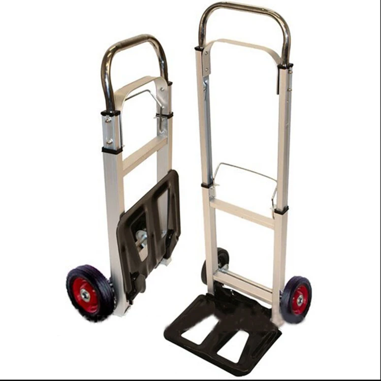 Heavy duty stainless steel materials platform structure hand trolley