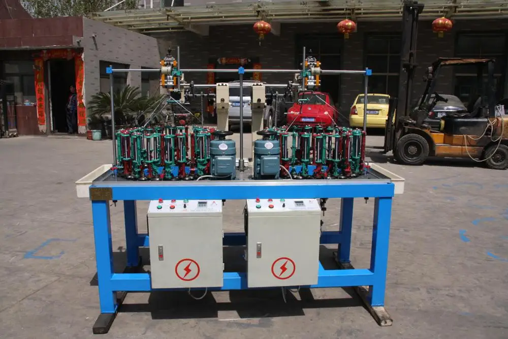 CE высокоскоростная 40/2 плоская машина для плетения шнурков