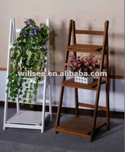 WL2075,More Cheapest Wooden Flower ladder