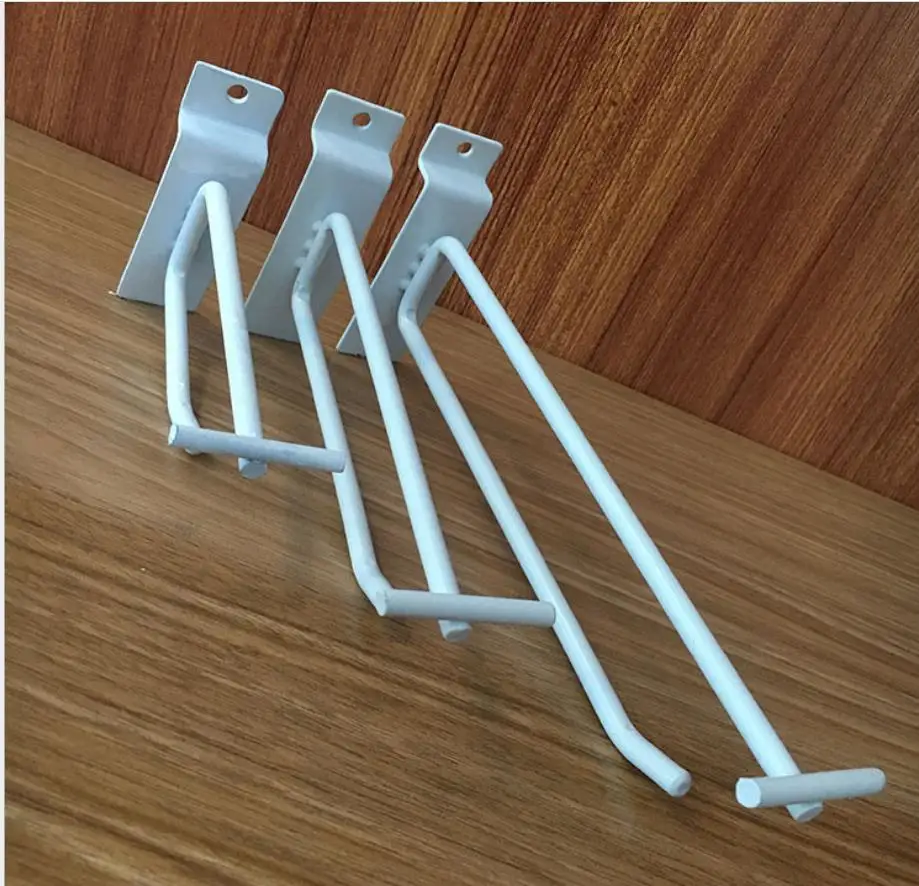 wholesale high quality metal chrome supermarket display peg board hook slat wall hook