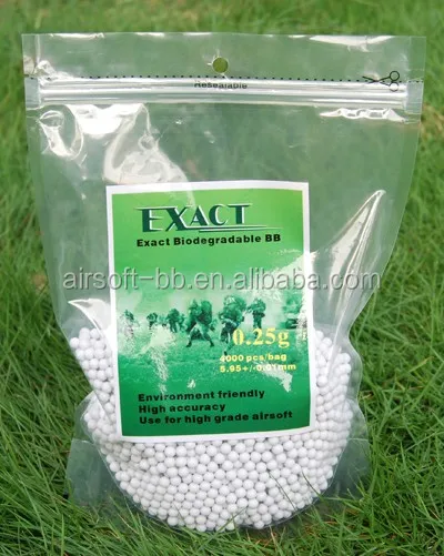 6mm airsoft gun metal,airsoft bbs Biodegradable 0.25g