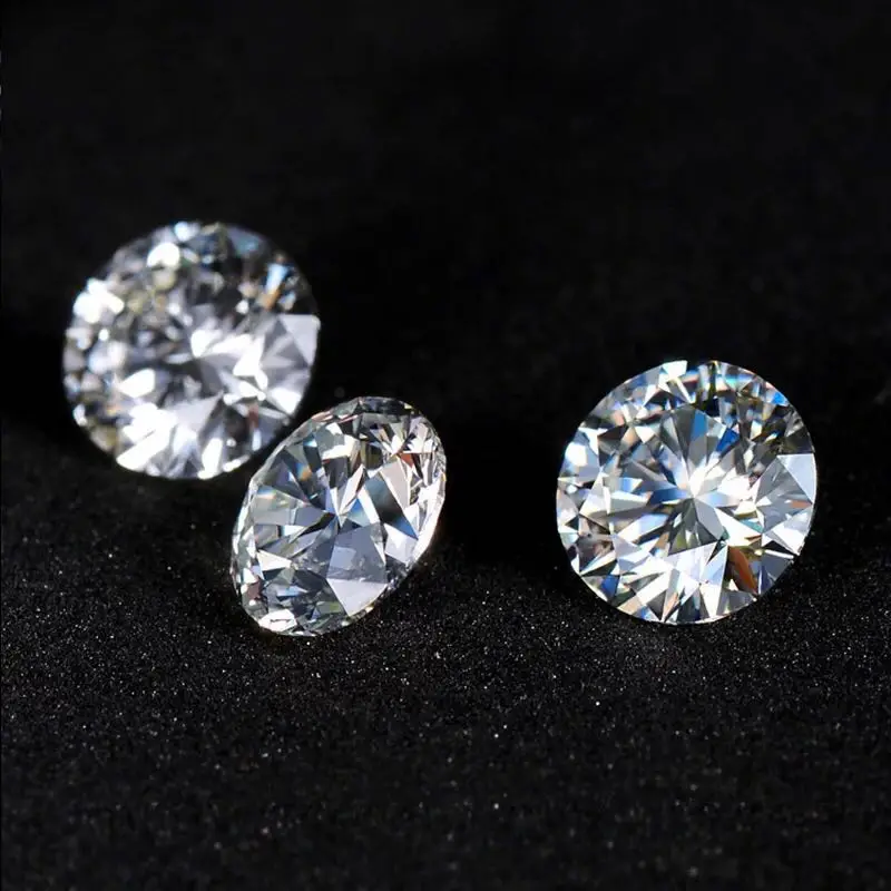 Wholesale 1carat Moissanite Diamond Round 6.5mm White Moissanite Stone