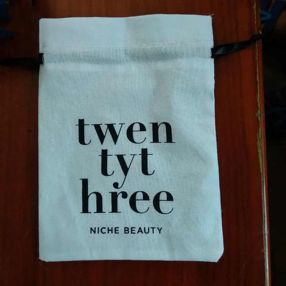 customized printed eco-friendly muslin cotton shoe bags small cotton drawstring bags
