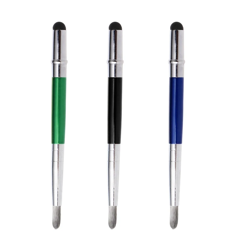 Universal 2 in 1 Capacitive Screen Brush & Stylus Pen For Ipad Mini Air 2 3 4 for Iphone for Samsung For Smart Phone Tablet PC