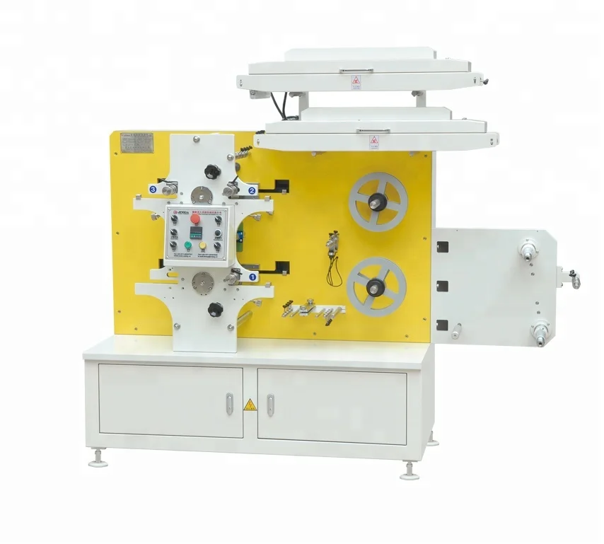 JINGDA Series Automatic Flexographic Printer/Multicolor High Speed Flex Printing Machine for Garment Care Ribbon Label (JR 1221)