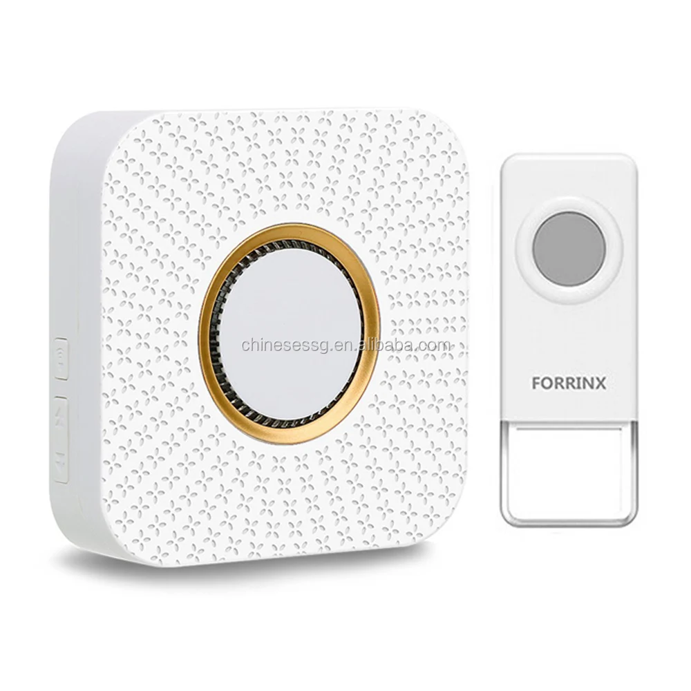 Forrinx 433MHz CE ROHS Approval High-end Wireless waterproof ding dong Doorbell for Apartments