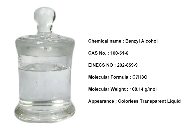 Good chemicals raw materials 99.9% benzyl alcohol liquid Phenyl methanol