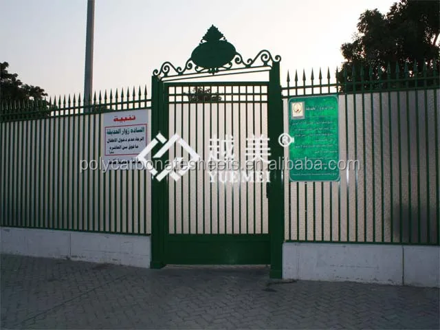 transparent colored solid hollow corrugated polycarbonate sheet for roofing ,bus stand car porch