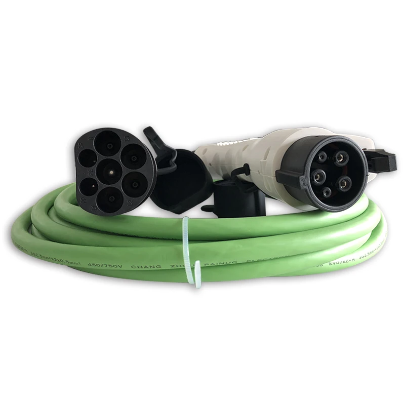 Новый продукт выпущенный тип 1 для типа 2 32A зарядный кабель для электромобиля EV шнур IEC 62196 до J1772