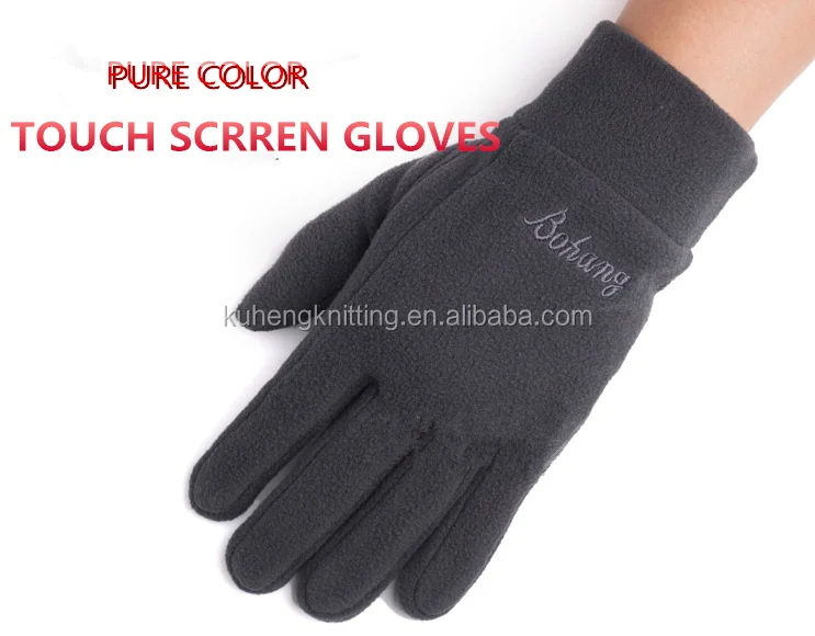 Men winter touch screen gloves warm polar fleece gloves