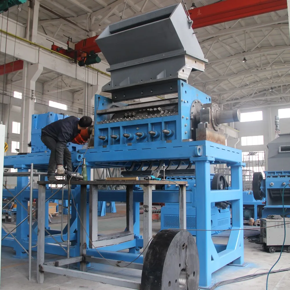 tire cutting machine for rubber mulch and chips in China