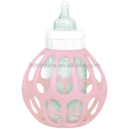 100% food grade silicone bottle holder for baby silicone bottle holder