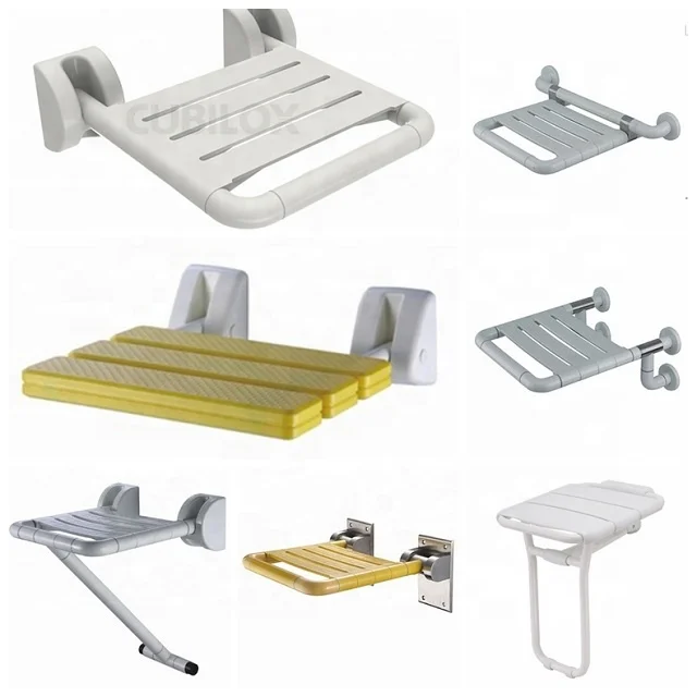 Cubilox High Loading Capacity Elderly Bathroom Fittings Adjustable Stool Disabled Toilet Shower Seat Shower Chair