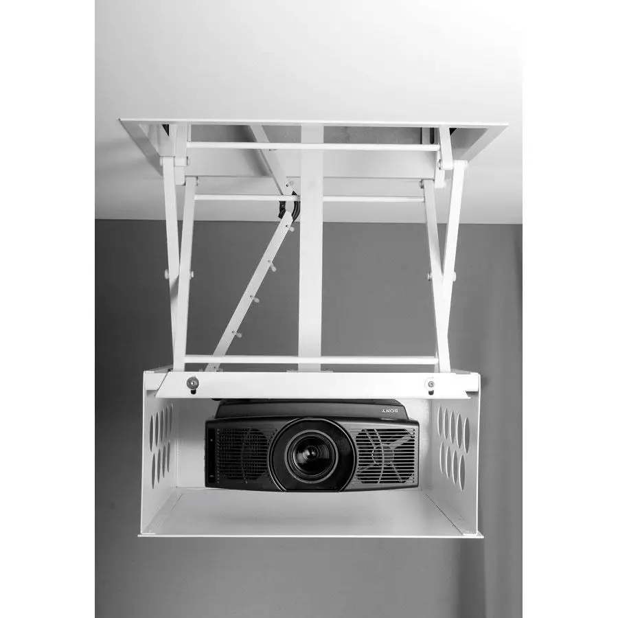 Мода рекламные алюминия электрический потолочный проектор лифт