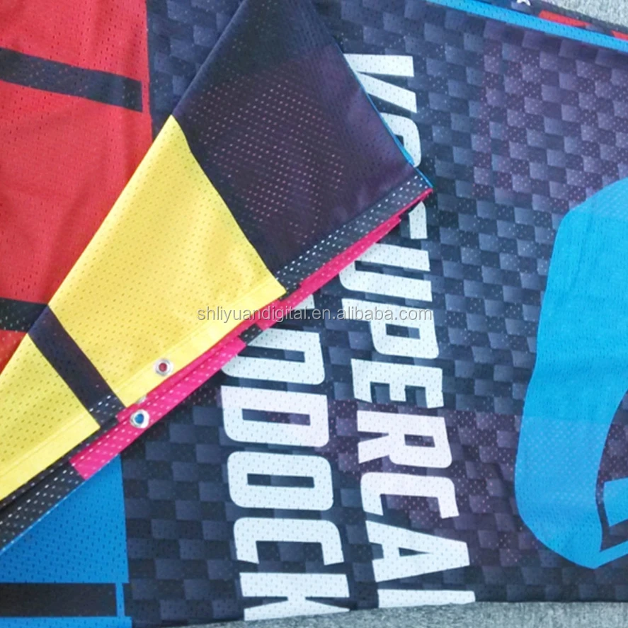 Double Side Printing Fabric Mesh Banner Cheap Mash Banner