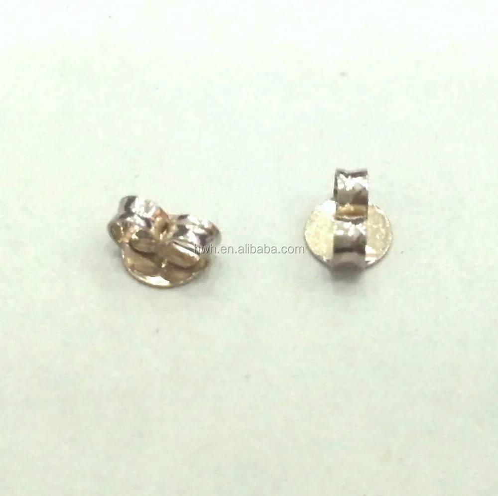 H1902 Silver 925 Ear Nut Butterfly Lock 5.6x4.7mm