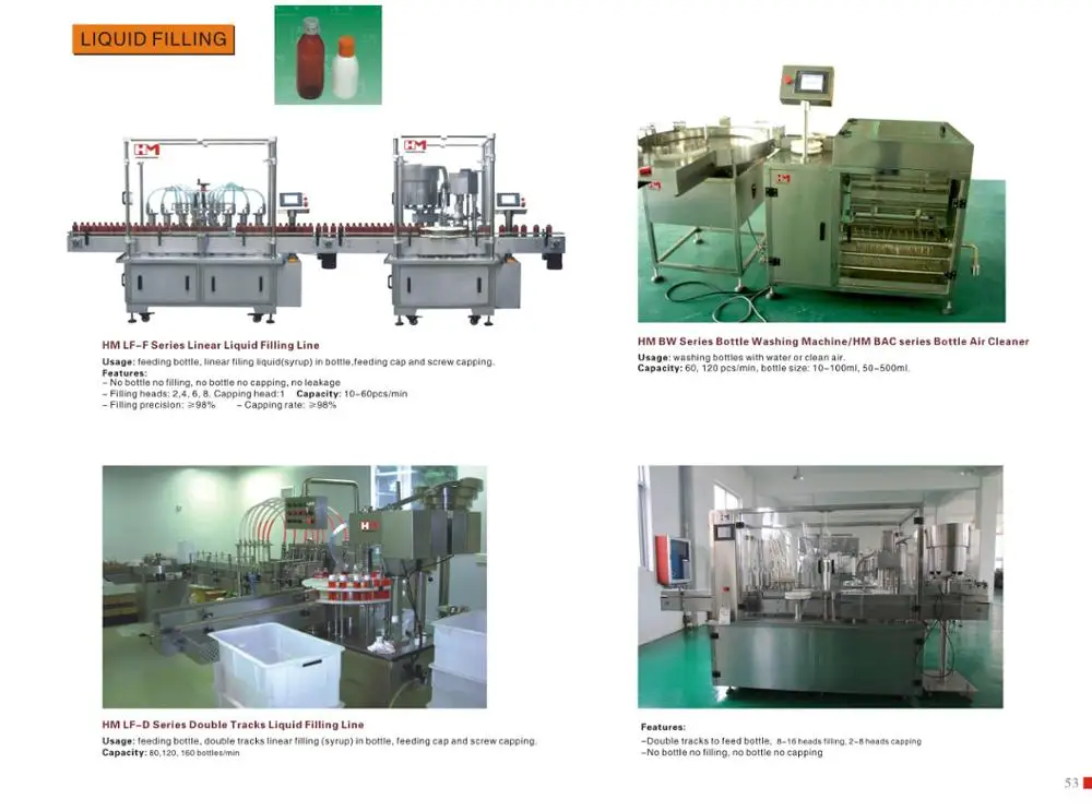 Linear Liquid Filling Line  CE GMP approved /EU cGMP Standard