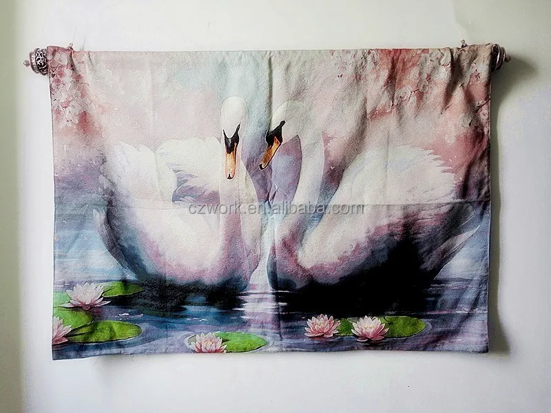 100*180cm Modern custom pattern high quality art painting gobelin fabric tapestry