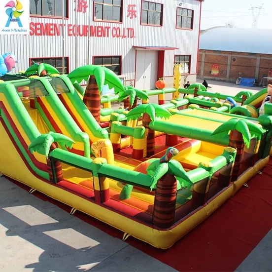 Красивый Сказочный упругий замок внутренняя Пальма надувной замок