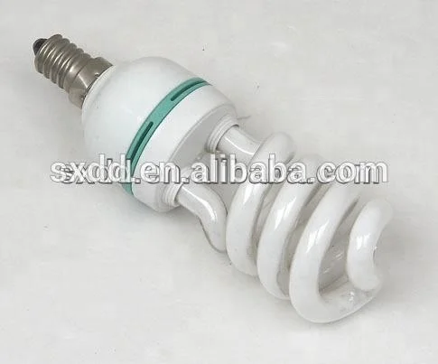 China cheap price 6500K half spiral energy saving lamp 15W 20W E27 B22