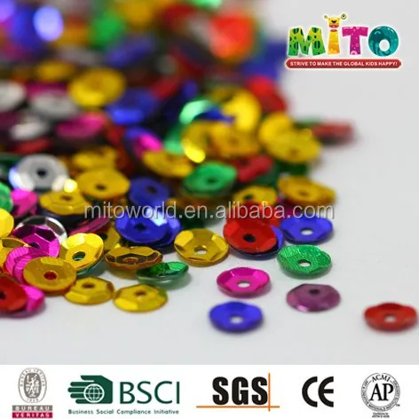 Assorted colors sizes glitter sequins paillette