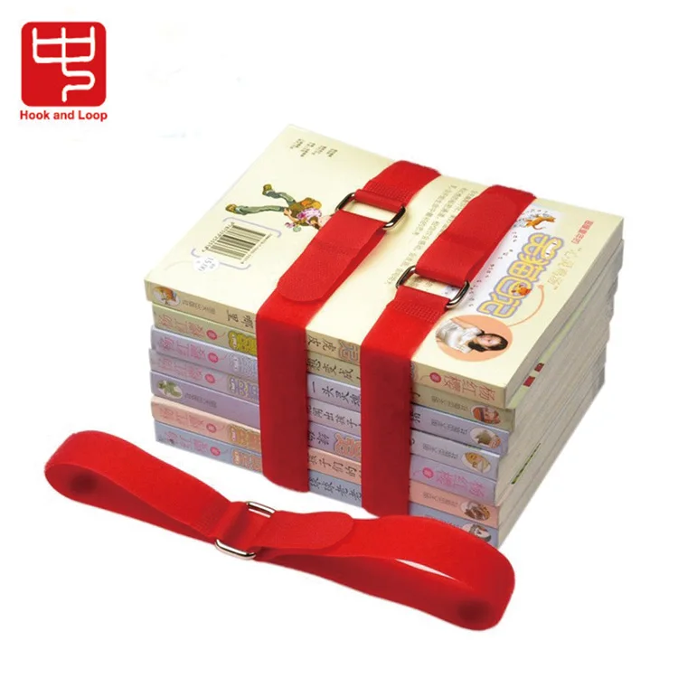 Heavy duty hook and loop strap withe metal buckle