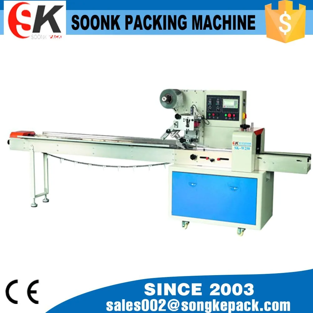 Горизонтальная упаковочная машина поток