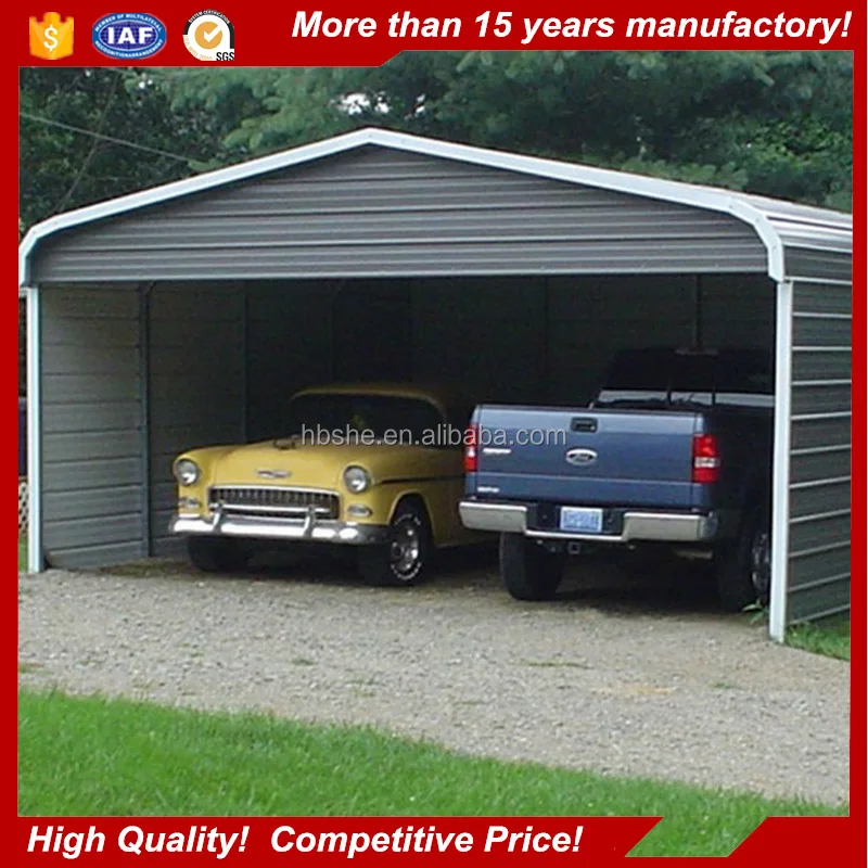 2017 Modern Design Car Cover Metal Shed Prefab Garage