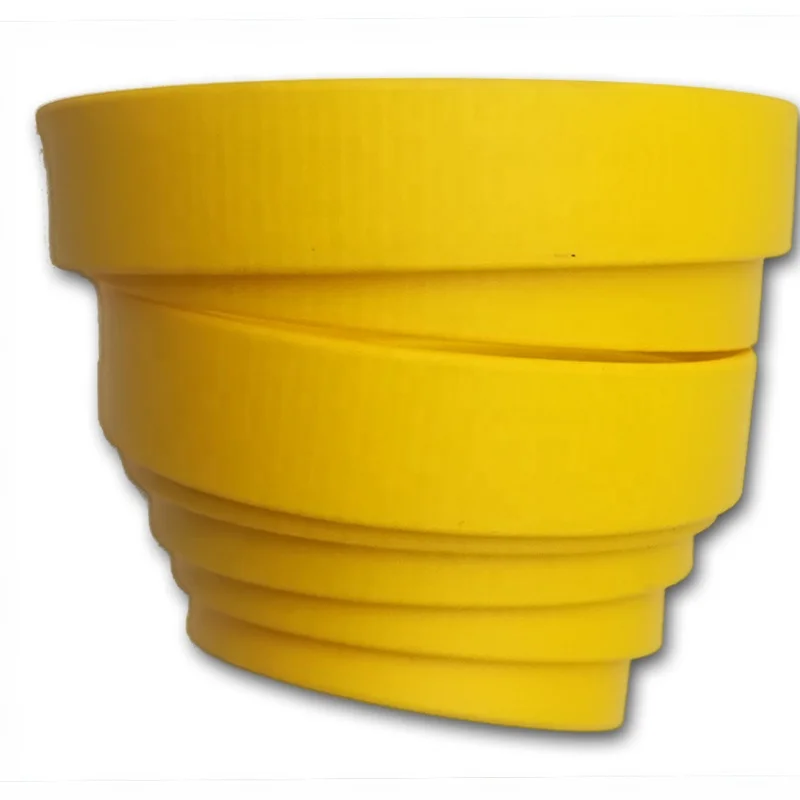 Custom Yellow Polyurethane PVC Coated Nylon Webbing Strap for Bus Grab Handle