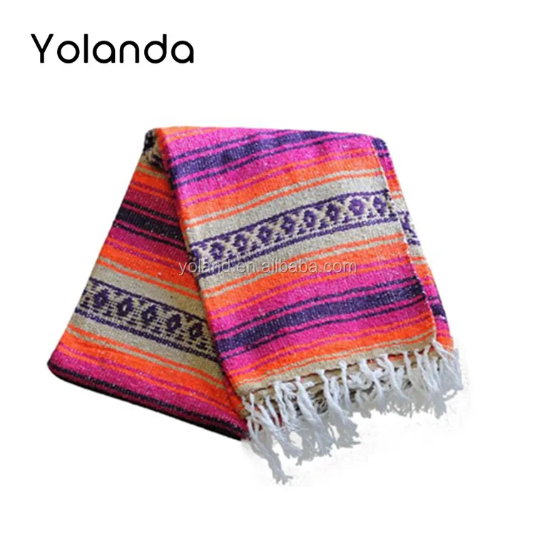Cheap Super Soft Large Size Mexican Blankets Wholesale