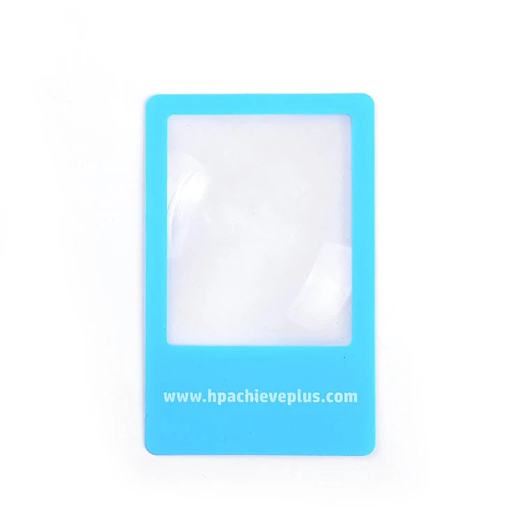 Advertising Promotional Products Plastic Magnifying Glass Sheet Business Magnifying Bookmark Card