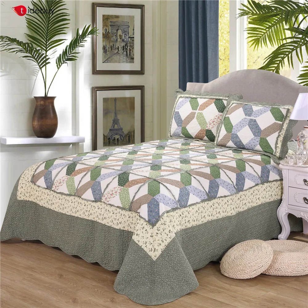
China Wholesale embroidery handmade cotton baby luxury bedding set bed sheet comforter duvet cover bedspread fitted patchwork qu 