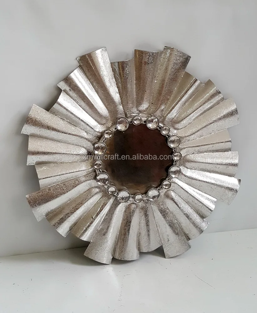 
bedroom decoration metal wall Art Craft Mirror Frame 