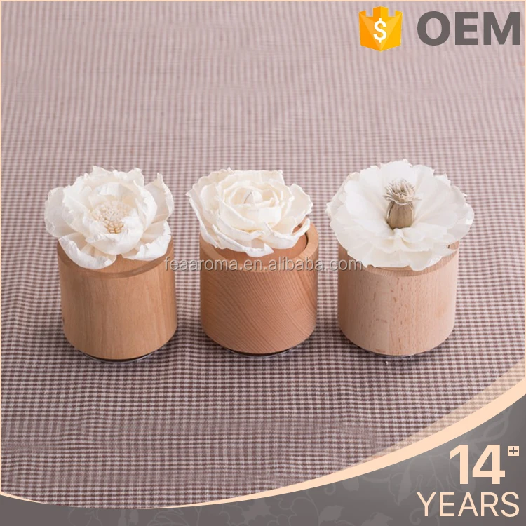 
Round Shape Best Luxury Wood Natural Material Music Aroma Reed Diffuser Glass Bottle 